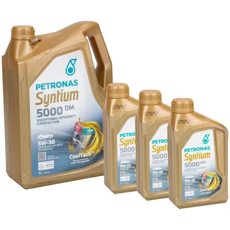 8L 8 Liter PETRONAS Syntium 5000 DM 5W-30 Motor&ouml;l &Ouml;l f&uuml;r BMW LL-04 MB 229.51/52 505.00/01