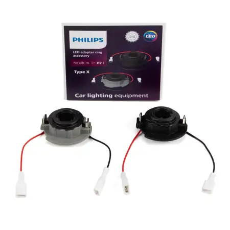 PHILIPS 11020X2 Adapterringe Adapter Type X Lampenfassung f&uuml;r Ultinon Pro6000 H7 LED
