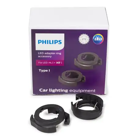 PHILIPS 11179X2 Adapterringe Adapter Type I Lampenfassung f&uuml;r Ultinon Pro6000 H7 LED