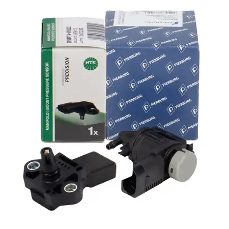PIERBURG Druckwandler + NTK Sensor Ladedruck f&uuml;r VW Golf 4 5 6 Passat 1.6/1.9/2.0 TDI