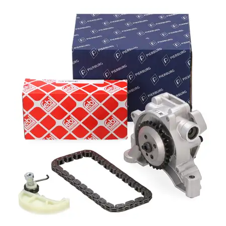 PIERBURG &Ouml;lpumpe + febi Kettensatz f&uuml;r VW Golf 5 6 Passat B6 B7 Tiguan Touran 1.4 TSI