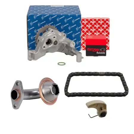 PIERBURG &Ouml;lpumpe + Steuerkettensatz + METZGER Saugrohr f&uuml;r VW Passat A4 B5 A6 C5 1.9 TDI