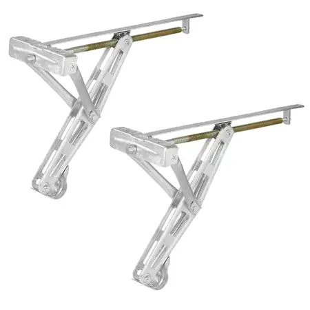 2x 1100kg PROPLUS 361506 Ausdrehst&uuml;tze St&uuml;tzfu&szlig; Steckst&uuml;tze Wohnwagen Kurbelst&uuml;tzen