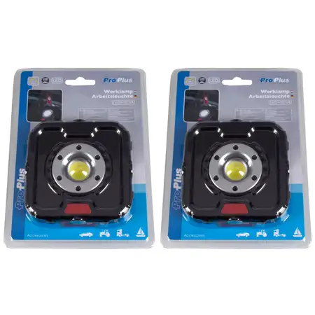 2x PROPLUS 440060 Work Lights with High Beam 5W COB LED, 400 Lumens