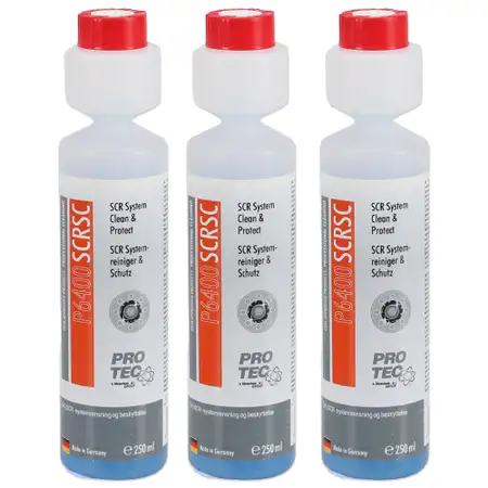 3x 250ml PROTEC P6400 SCR- Systemreiniger &amp; Schutz Harnstoffeinspritzung Additiv