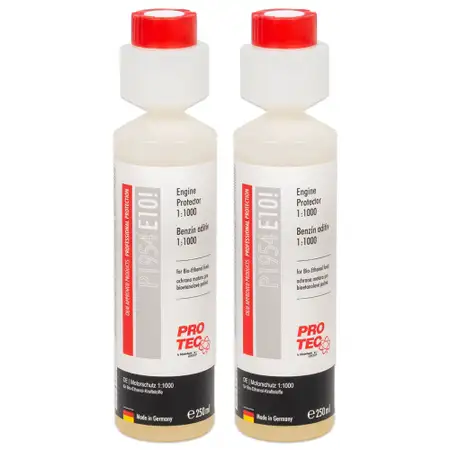 2x 250ml PROTEC P1954 E10! Motorschutz Additiv Stabilisator f&uuml;r Biokraftstoffe