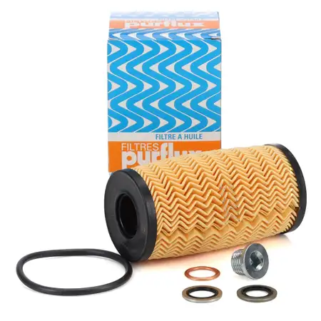 PURFLUX L1090 &Ouml;lfilter + Schraube f&uuml;r FIAT Talento Primastar Koleos 2 Trafic 3 2.0 dCi