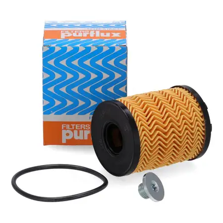 PURFLUX L466 &Ouml;lfilter + Schraube FIAT 500 500L 500X Doblo Panda Punto Tipo 1.3 DIESEL