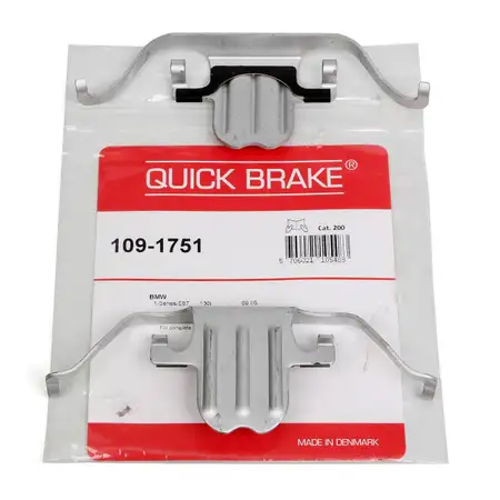 2x OJD Haltefeder Bremsbel&auml;ge f&uuml;r BMW E81-88 E90-93 F30 E60 E61 X1 E84 Z4 E89 vorne