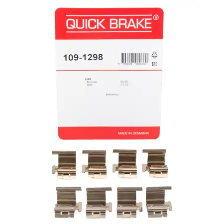 OJD 109-1298 Zubeh&ouml;rsatz Bremsbel&auml;ge f&uuml;r VW Golf 6 AUDI A3 SEAT Leon SKODA Octavia hinten