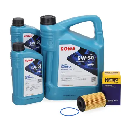 7L ROWE MULTI FORMULA 5W-50 Motor&ouml;l + HENGST &Ouml;lfilter f&uuml;r OPEL Insignia A Vectra V6 OPC