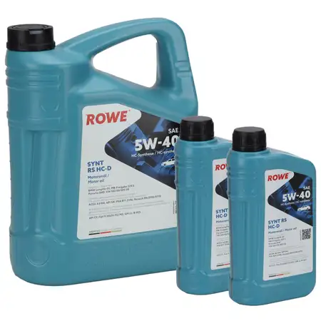 7L 7 Liter ROWE SYNT RS HC-D 5W-40 Motor&ouml;l &Ouml;l f&uuml;r BMW-LL01 MB 229.5 Porsche A40 502/505.00