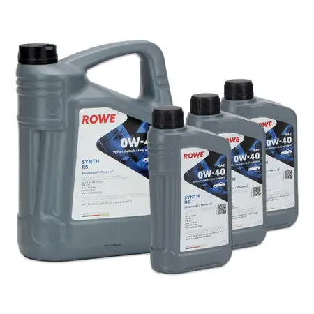 8L 8 Liter ROWE SYNTH RS 0W40 Motor&ouml;l &Ouml;l f&uuml;r MB 229.5 Porsche A40 PSA B712296 502/505.00