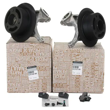 ORIGINAL f&uuml;r RENAULT Twizy MAM_ 5/18 PS Bremsscheiben + Achsschenkel + Bremsbel&auml;ge hinten