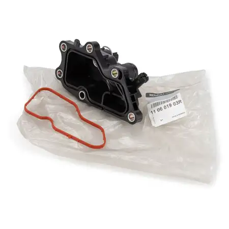 ORIGINAL RENAULT K&uuml;hlmittelflansch + Sensor + Dichtung Twingo 3 1.0 SCe 70 110601903R