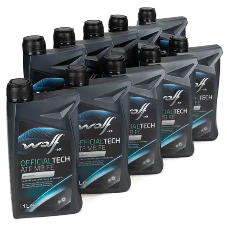10L 10 Liter WOLF OFFICIALTECH ATF MB FE Automatikgetriebe&ouml;l f&uuml;r MERCEDES 7-Gang MB 236.15