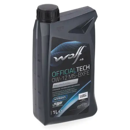 1L 1 Liter WOLF OFFICIALTECH 0W-12 MS BXFE Motor&ouml;l BMW Longlife-22 FE++