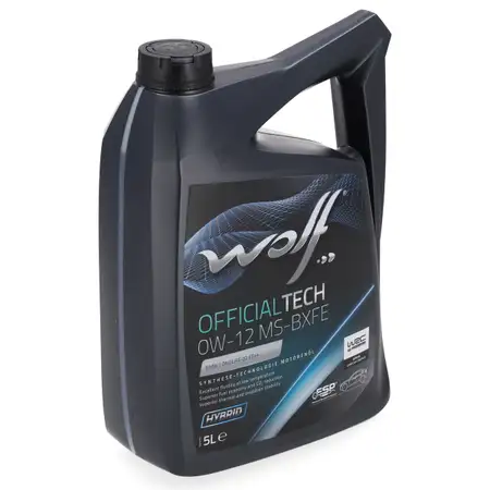 5L 5 Liter WOLF OFFICIALTECH 0W-12 MS BXFE Motor&ouml;l BMW Longlife-22 FE++