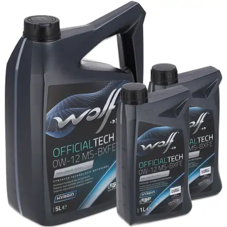 7L 7 Liter WOLF OFFICIALTECH 0W-12 MS BXFE Motor&ouml;l BMW Longlife-22 FE++