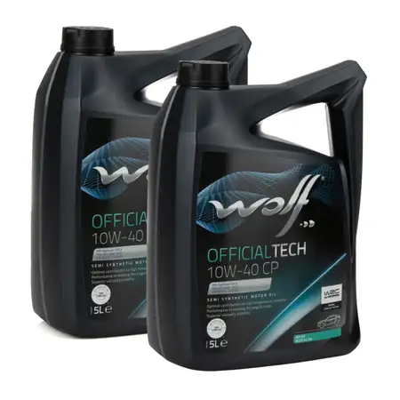 10L 10 Liter WOLF OFFICIALTECH 10W40 CP Motor&ouml;l &Ouml;l VW 501.01/505.00 MB 229.3