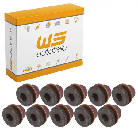 10x &Ouml;lablassschraube M8x1 SW4 Getriebe&ouml;lwanne f&uuml;r MERCEDES-BENZ 0019901117