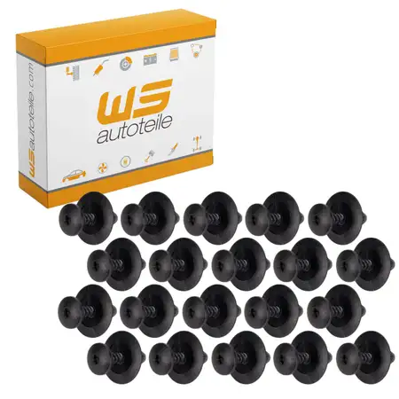 25x Spreizniete Sto&szlig;stange Motorhaube Karosserie Befestigung f&uuml;r BMW MINI 51481915964