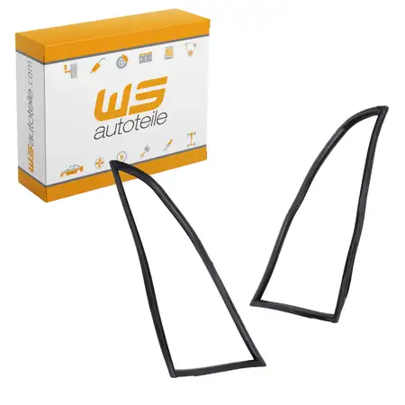 2x Dichtung Seitenscheibe Dreiecksfenster f&uuml;r PORSCHE 911 964 Coupe vorne links + rechts