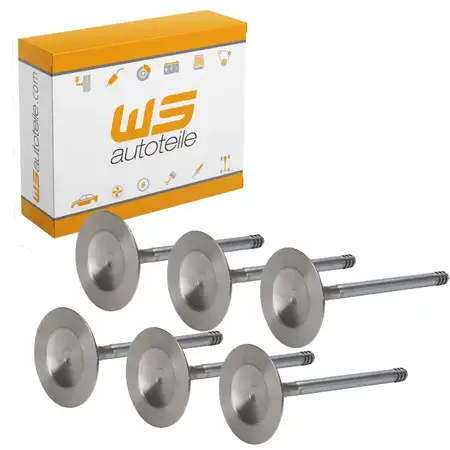 6x Einlassventil &Oslash; 50mm f&uuml;r PORSCHE 993 3.6/3.8 Carrera 286-301 PS 99310540502