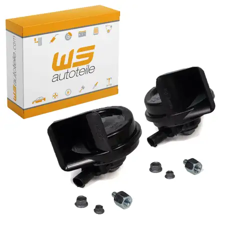 Fanfare Hupe Signalhorn TIEFTON + HOCHTON f&uuml;r PORSCHE 911 (996) Boxster (986)