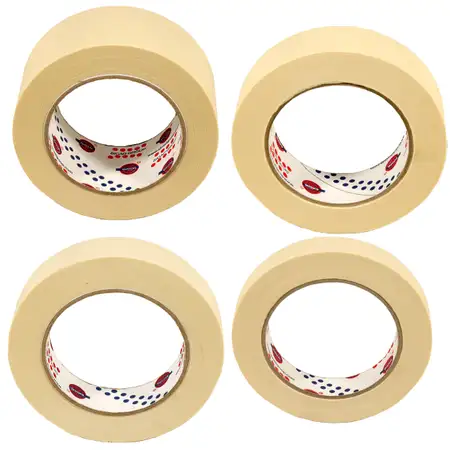 4 rolls of 19 / 25 / 30 / 50 mm masking tape, painter's tape, masking tape, painter's tape