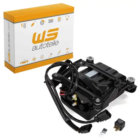 Kompressor Luftfederung Luftkompressor + Relais f&uuml;r PORSCHE Panamera (970) 97035815114