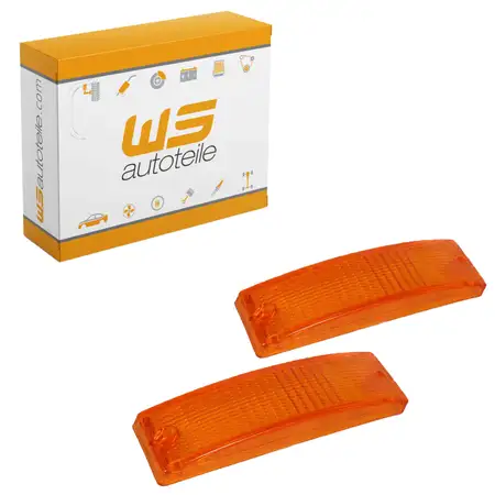 2x Blinker Blinkerglas Sto&szlig;stange ORANGE f&uuml;r PORSCHE 911 1974-1990 vorne 91163191400