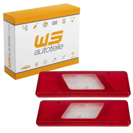 2x Lichtscheibe Heckleuchte R&uuml;ckleuchte f&uuml;r FORD Transit V363 (FED, FFD) hinten