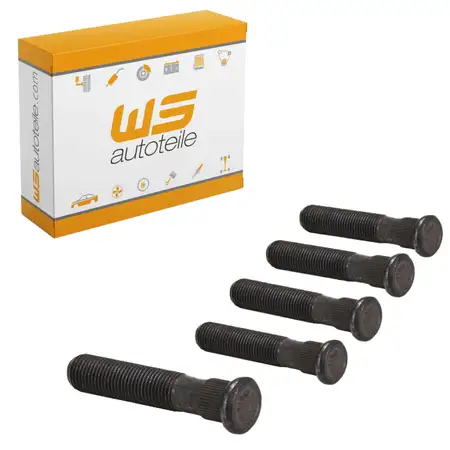 5x Radbolzen 72 MM f&uuml;r PORSCHE 911 Carrera + 928 4.5-5.4 GTS hinten 90133167101