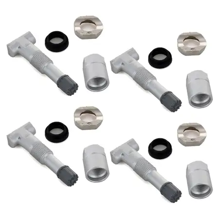 4x Metal Tire Valve for Mercedes-Benz A-, B-, C-, E-, GLA-, and S-Class 0004001300