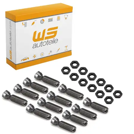 12x Adjusting screw for rocker arm shaft + nut for PORSCHE 911 964 914 /6 2.0