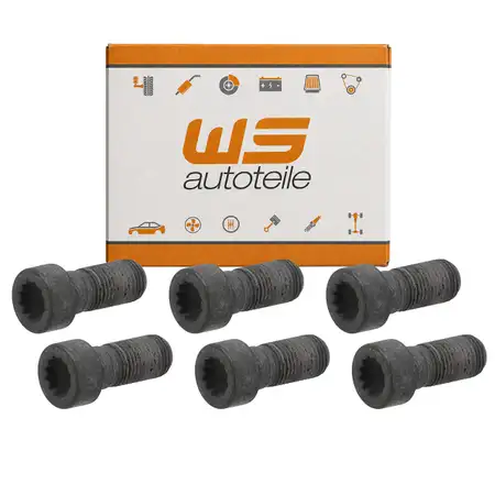6x Schraube M12x1,25x27,5 Schwungscheibe f&uuml;r PORSCHE 911 2.0 bis 1969 99906700702