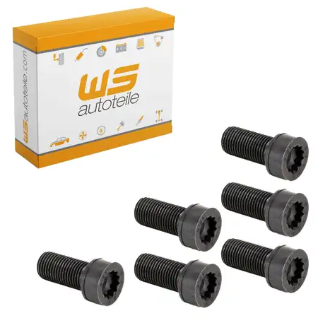 6x Schraube Schwungrad f&uuml;r PORSCHE 911 1969-1977 914 /6 2.0 91110217100