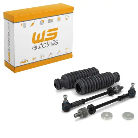 2x Spurstange + Kopf + Manschette TUBRO-UMR&Uuml;STSATZ f&uuml;r PORSCHE 911 1969-1990 vorne