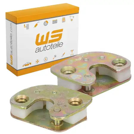 2x Schlie&szlig;keil T&uuml;rschloss GELB VERZINKT f&uuml;r PORSCHE 911 ab 1973 964 links + rechts