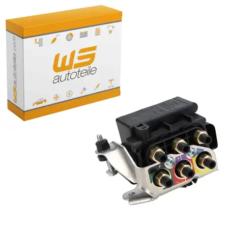 Valve for compressed air system in air suspension for AUDI Q7 4L, PORSCHE Cayenne 9PA, and VW Touareg 7L
