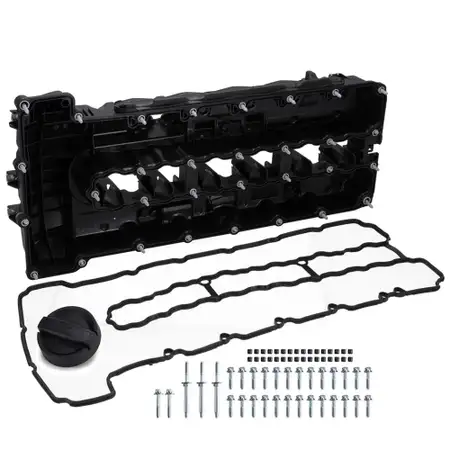Valve cover + gasket + cover for BMW E82/88 135i, 1M, E90-93 335i, F01-04 740i, Z4 E89 N54