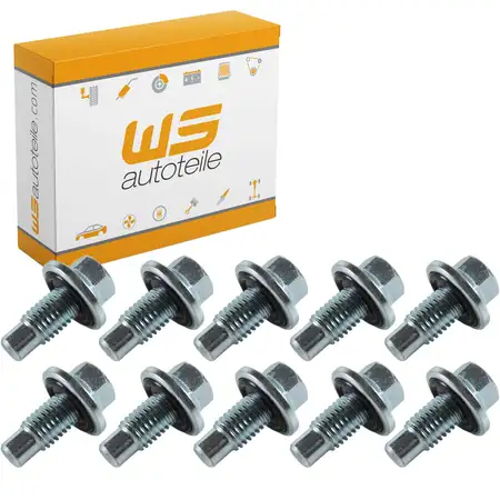 10x &Ouml;lablassschraube f&uuml;r ALFA ROMEO CHEVROLET FIAT FORD JAGUAR MAZDA OPEL SAAB VOLVO