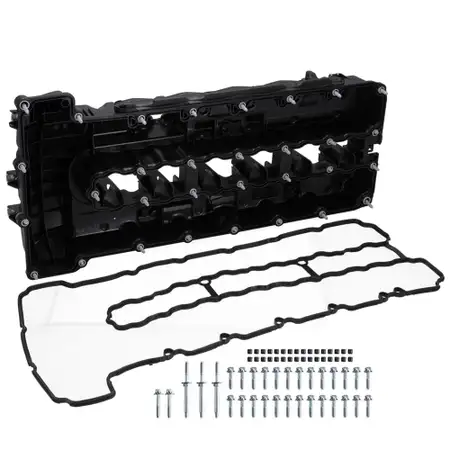 Ventildeckel + Dichtung f&uuml;r BMW E82 E88 E90-93 F01-04 X6 E71 E72 Z4 E89 N54 11127565284