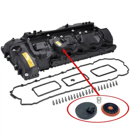 Ventildeckel + Dichtung f&uuml;r BMW E82/88 F20-23 E90-93 F30-34 F10/11 X3-6 N55 11127570292
