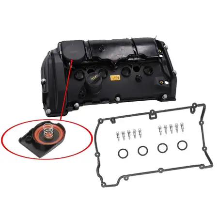 Valve cover + gasket for BMW 1 Series F20 F21 114-120i, 3 Series F30 F31 316i 320i N13 11127646553
