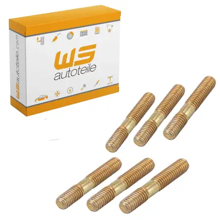 6x Stehbolzen W&auml;rmetauscher M8x30mm f&uuml;r PORSCHE 911 3.0-3.3 964 3.3/3.6 Turbo 99906223902