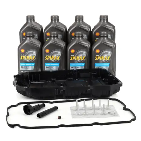 Hydraulikfilter + Dichtung + 8L SHELL Automatikgetriebe&ouml;l f&uuml;r MERCEDES 9-Gang 236.17