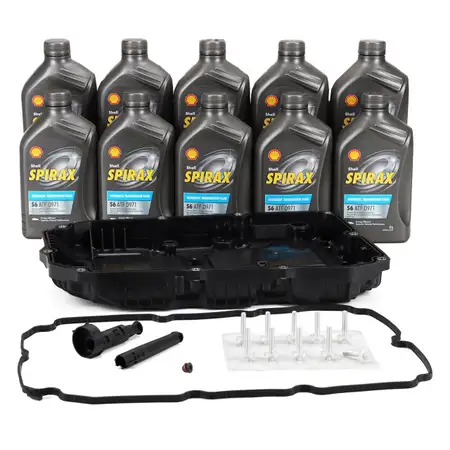 Hydraulikfilter + Dichtung + 10L SHELL Automatikgetriebe&ouml;l f&uuml;r MERCEDES 9-Gang 236.17