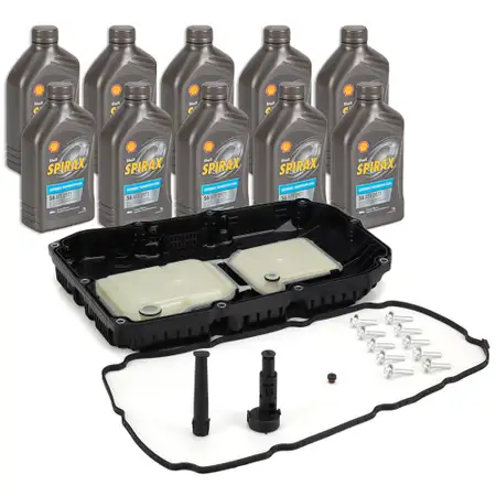 &Ouml;lwanne Automatikgetriebe 9G-TRONIC 725 + 10L SHELL Automatikgetriebe&ouml;l f&uuml;r MERCEDES